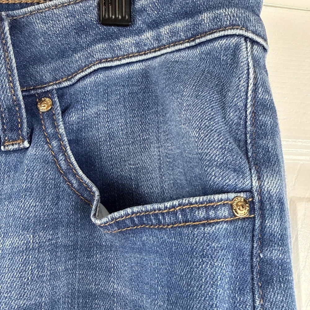 Chico's So Slimming High Rise Flare Jeans Size 2R Size 12 Medium Wash - Picture 3 of 9